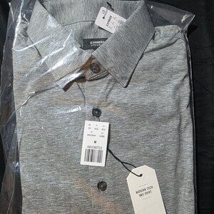 Express 1MX Extra Slim Modern Tech Dress Shirt (Medium)